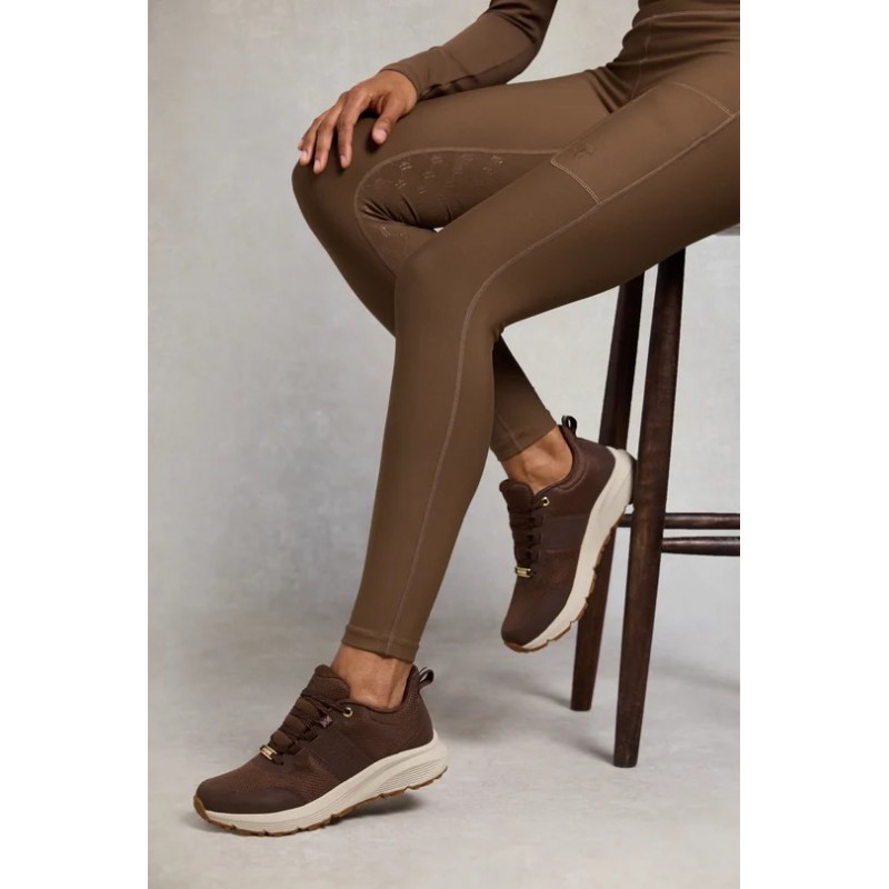 Burghley Waterproof Trainers - Chestnut Brown