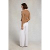 Seattle Cable Crew Knit - Dark Camel Textile