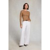 Seattle Cable Crew Knit - Dark Camel Textile