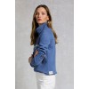 Sporting Goods Zip Henley - Ink Navy Textile