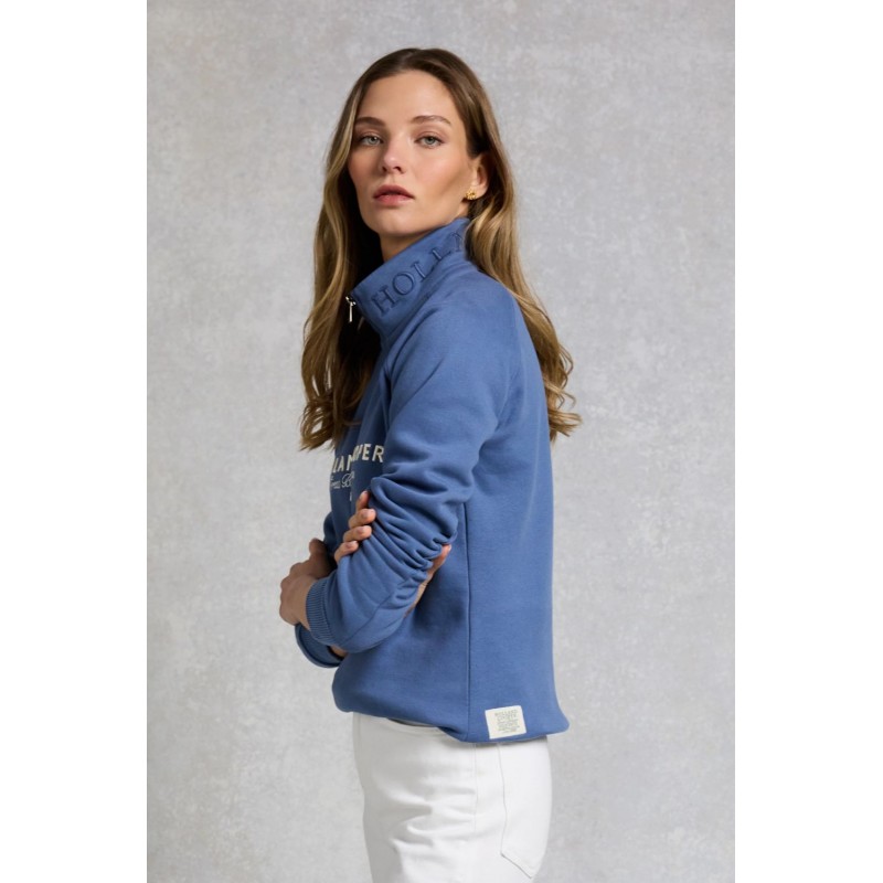 Sporting Goods Zip Henley - Ink Navy Textile