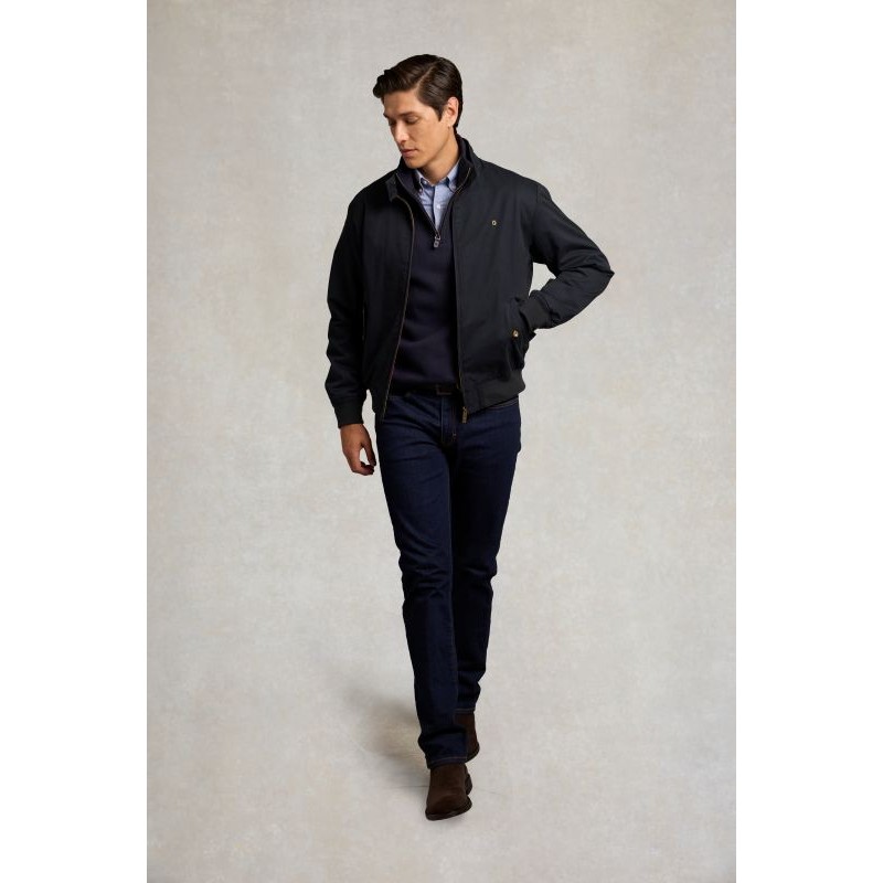 Men's Classic Quarter Zip Sweater - Ink Navy