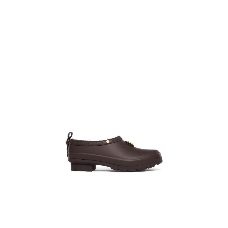 Sherpa Lined Gardening Loafer - Chocolate Matt Gold Sherpa Lined Gardening Loafer - Chocolate Matt Gold