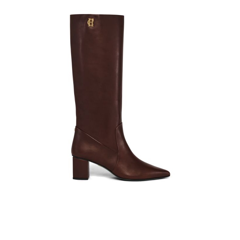 Regency Mid Heel Knee Boot - Rich Chocolate