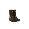 Sherpa Lined Chelsea Wellington - Chocolate  Matt Gold