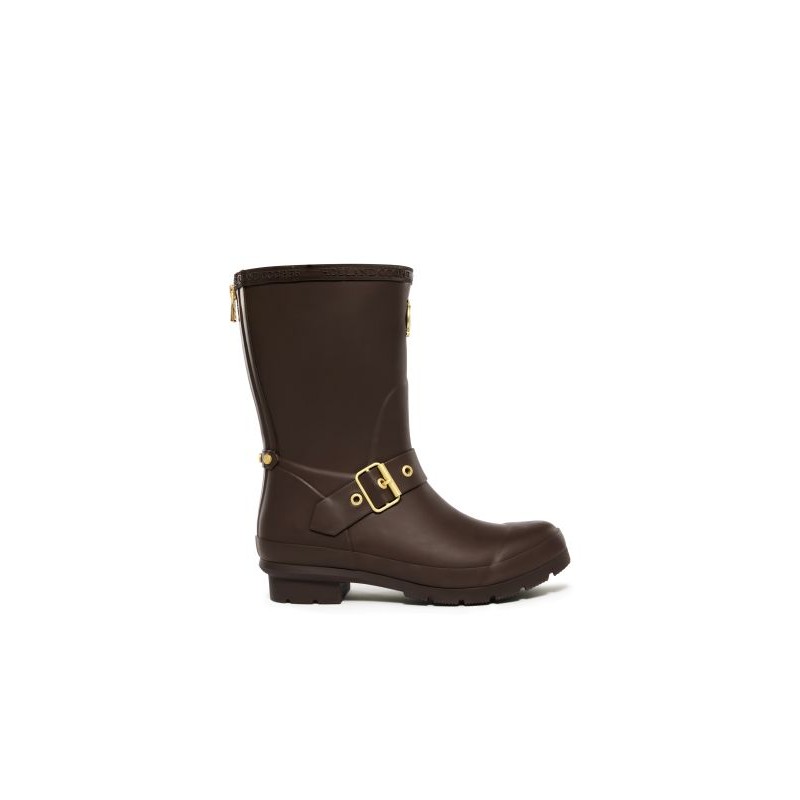 Sherpa Lined Chelsea Wellington - Chocolate  Matt Gold
