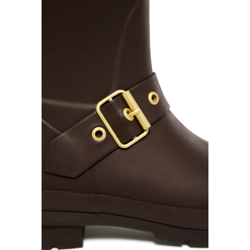 Sherpa Lined Chelsea Wellington - Chocolate  Matt Gold