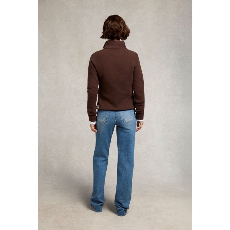 Sporting Goods Zip Henley - Walnut Textile