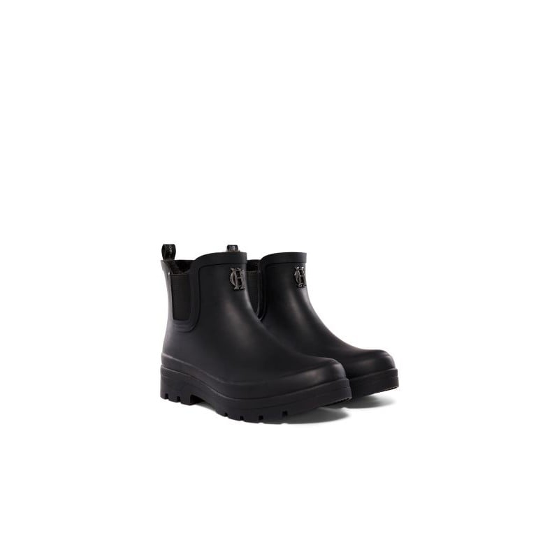 Sherpa Lined Chunky Chelsea Wellington - Black Sherpa Lined Chunky Chelsea Wellington - Black