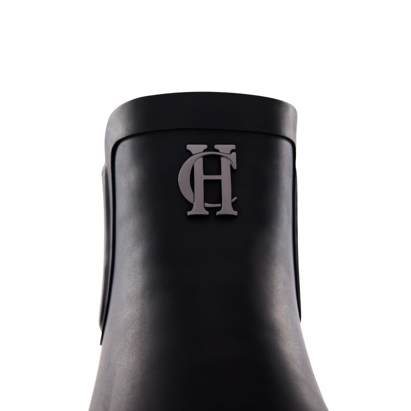 Sherpa Lined Chunky Chelsea Wellington - Black Sherpa Lined Chunky Chelsea Wellington - Black