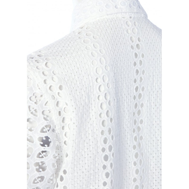 Broderie Lace Shirt - White