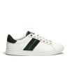 Knightsbridge Court Trainers - White Racing Green Leather