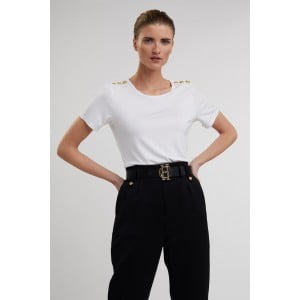 Holland Cooper Relax Fit Crew Neck Tee - White 