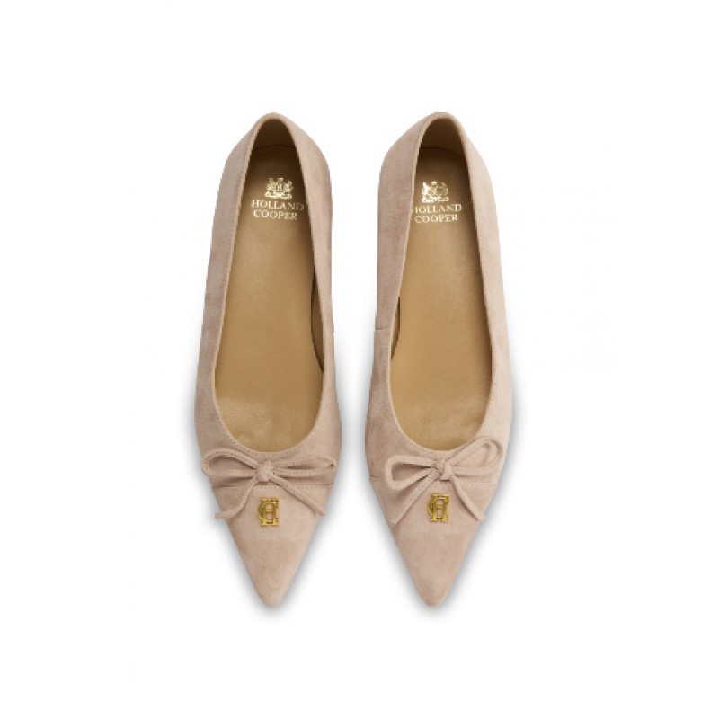 Pointed Ballet Shoe - Blush Suede