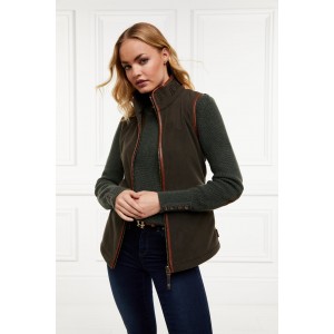 Holland Cooper Country Fleece Gilet - Khaki