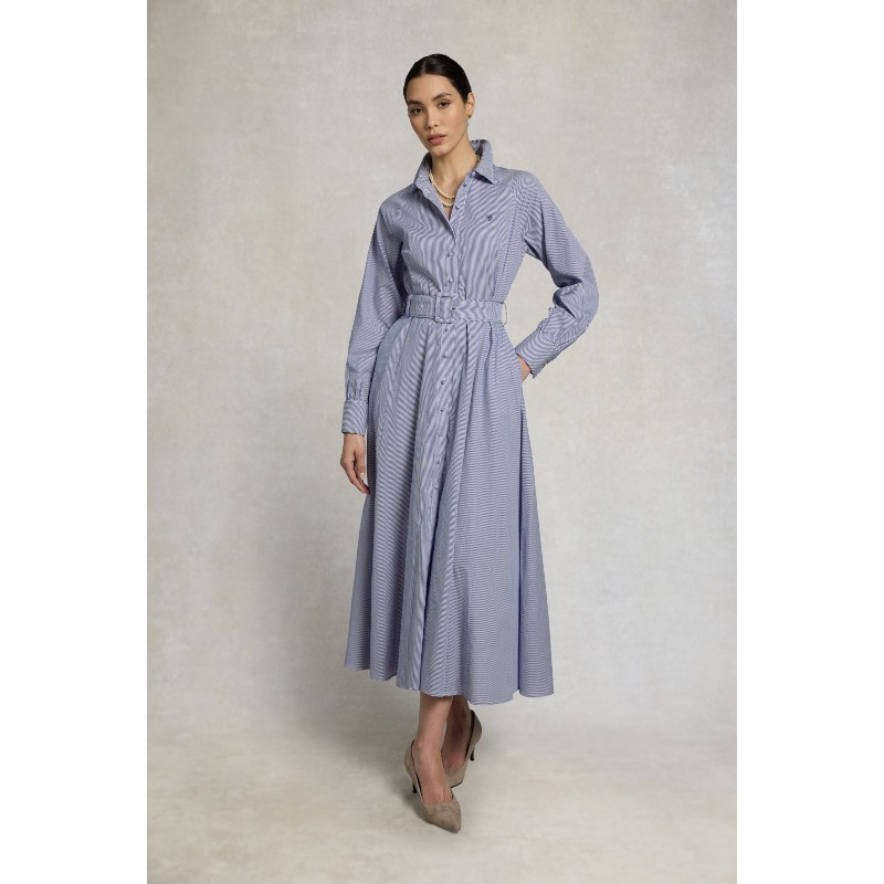 Aimee Dress - Blue Stripe