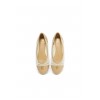 Ballet Shoe - Cream Tan Rattan