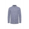 Slim Fit Button Down Shirt - Navy Gingham