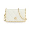 Quilted Chain Crossbody Bag - Cream