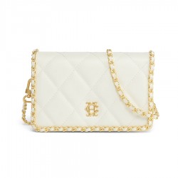 Holland Cooper Quilted Chain Crossbody Bag - Cream Leather Holland Cooper Quilted Chain Crossbody Bag - Cream Leather