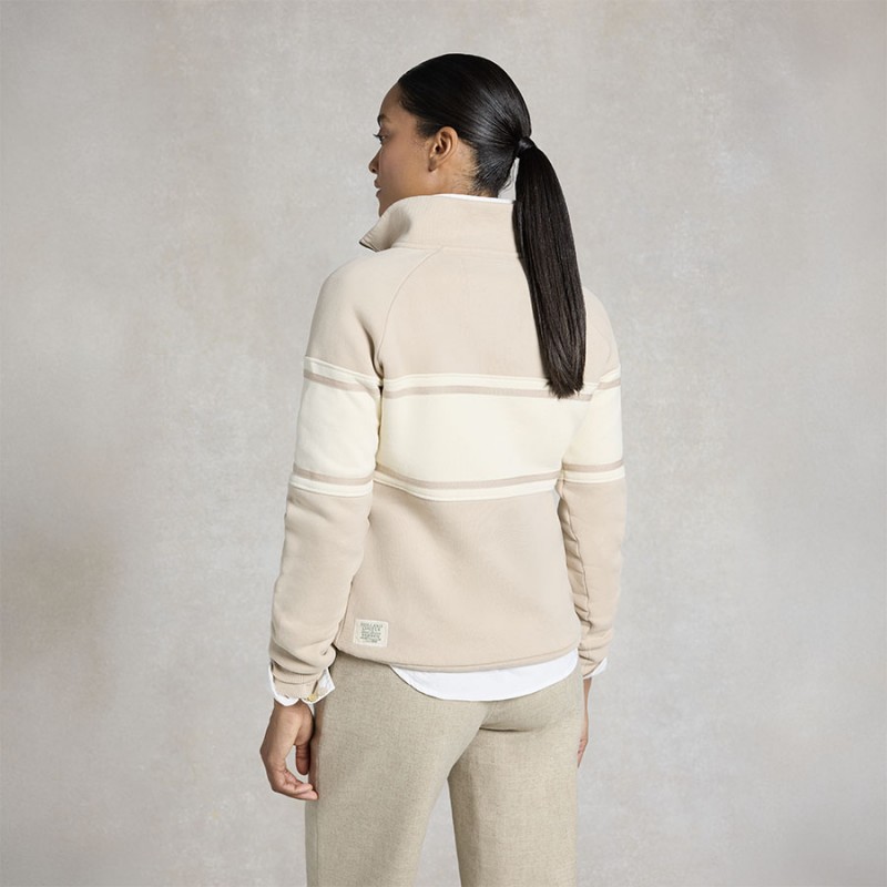 Signature Quarter Zip Sweat - Stone