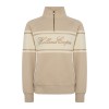 Signature Quarter Zip Sweat - Stone