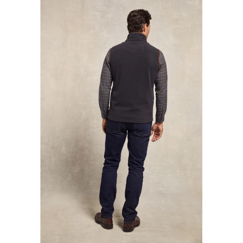 Mens Country Fleece Gilet - Ink Navy