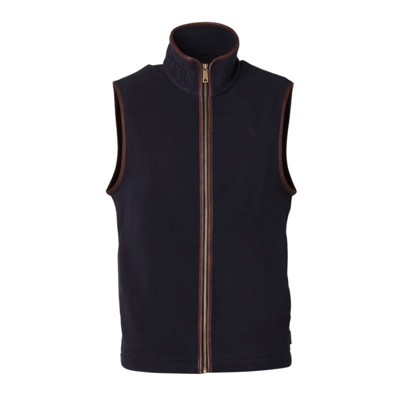 Mens Country Fleece Gilet - Ink Navy