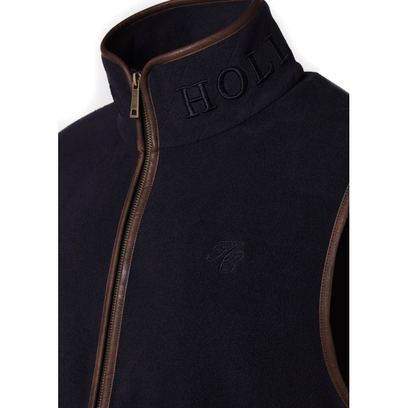 Mens Country Fleece Gilet - Ink Navy