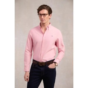 Holland Cooper Mens Classic Oxford Shirt - Pink 