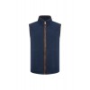 Mens Country Fleece Gilet - Dusty Blue