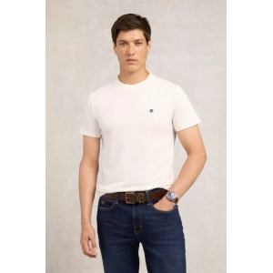 Holland Cooper Mens Crew Neck T-Shirt - White 
