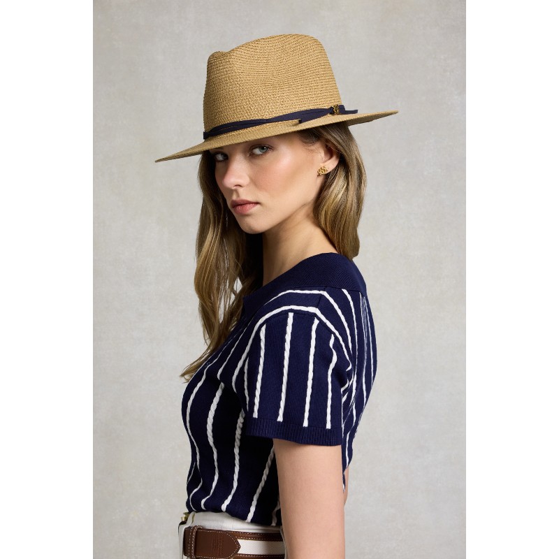 Francesca Hat - Camel Navy