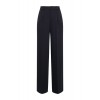Pleated Wide Leg Trouser - Ink Navy