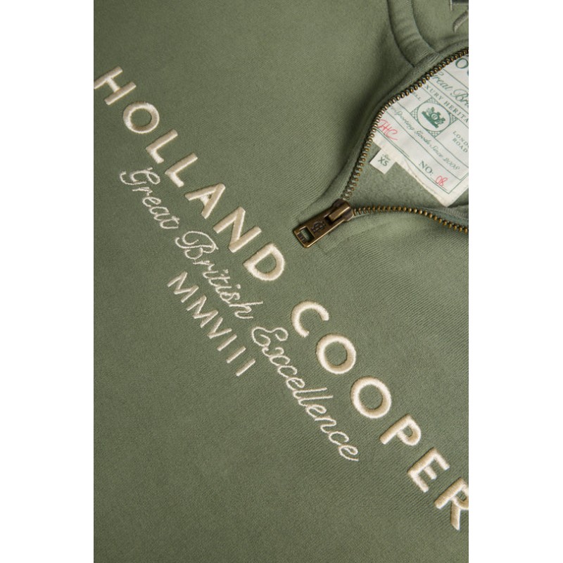 Sporting Goods Zip Henley - Sage