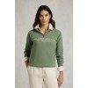 Sporting Goods Zip Henley - Sage