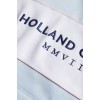 Sporting Heritage Zip Henley - Pale Blue