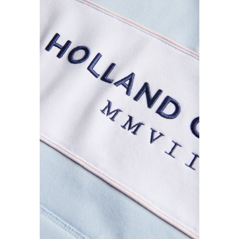 Sporting Heritage Zip Henley - Pale Blue