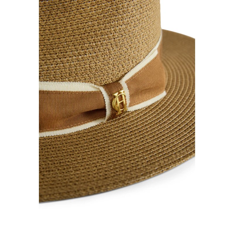 Francesca Hat - Camel/Latte Bow