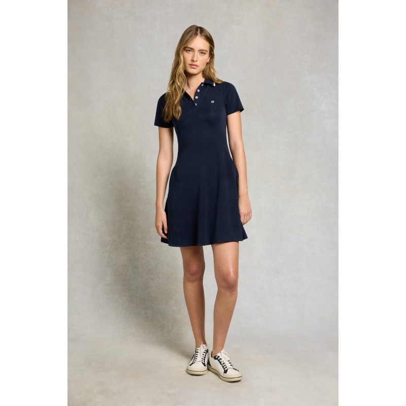 Jilly Polo Dress - Washed Navy