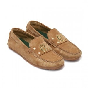 Holland Cooper The Driving Loafer - Taupe Suede