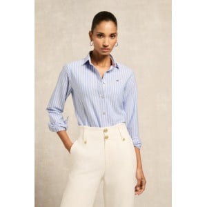 Holland Cooper Oxford Shirt - Sky Blue Stripe