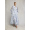 Paros Shirt Dress - English Blue Garden
