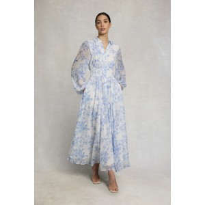 Holland Cooper Paros Shirt Dress - English Blue Garden