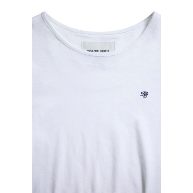 Relaxed Fit Monogram Tee - White