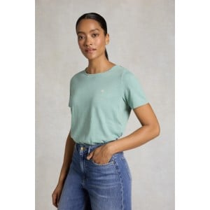 Holland Cooper Relaxed Fit Monogram Tee - Mint