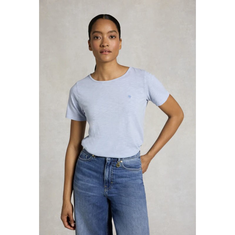 Relaxed Fit Monogram Tee - Pale Blue