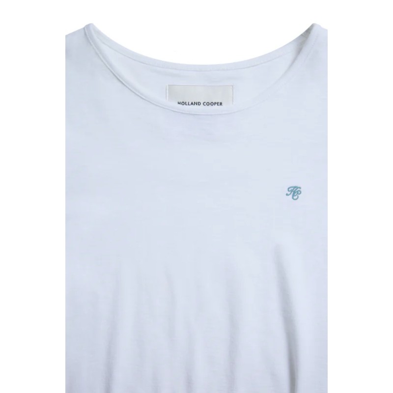Relaxed Fit Monogram Tee - Pale Blue