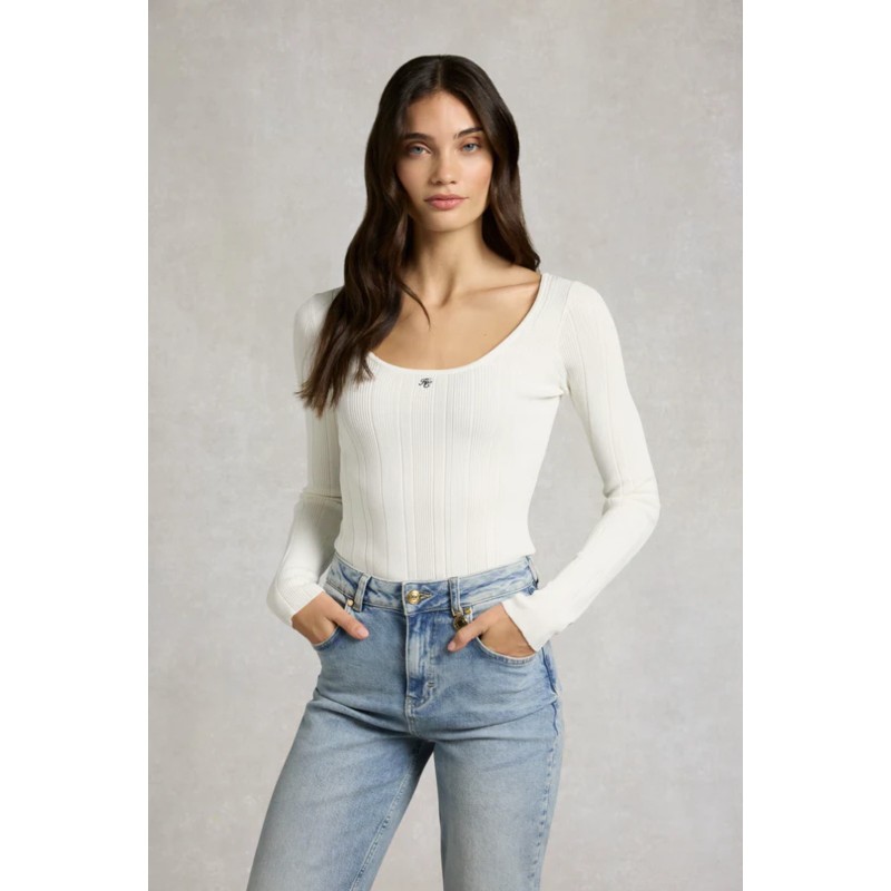 Ruby Knitted Longsleeve Top - Natural