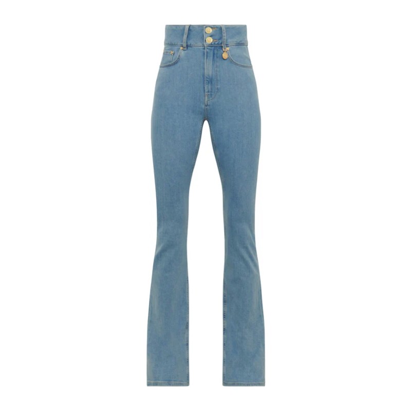 High Rise Flared Jean - Light Denim